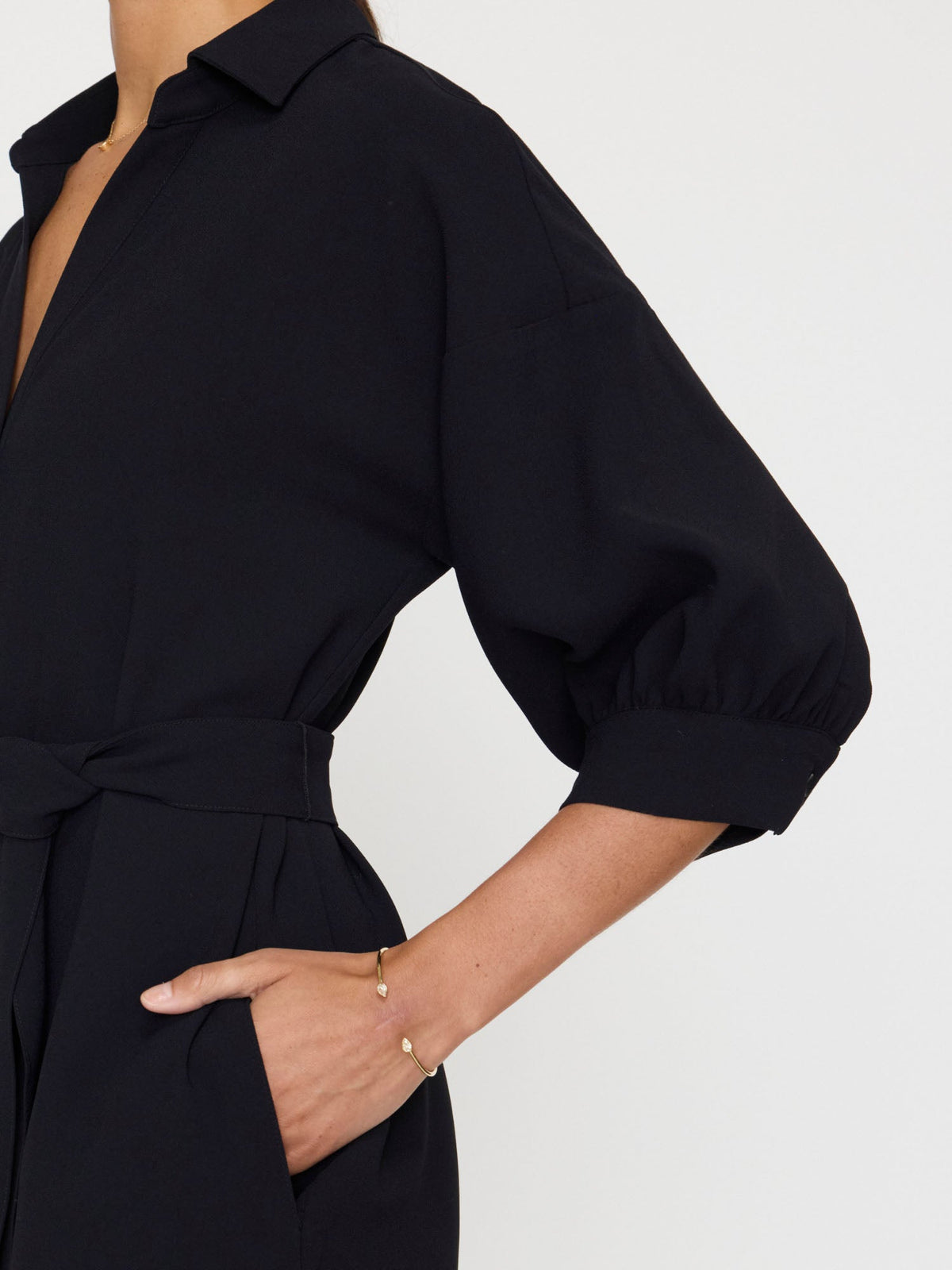 The kate crepe belted dress