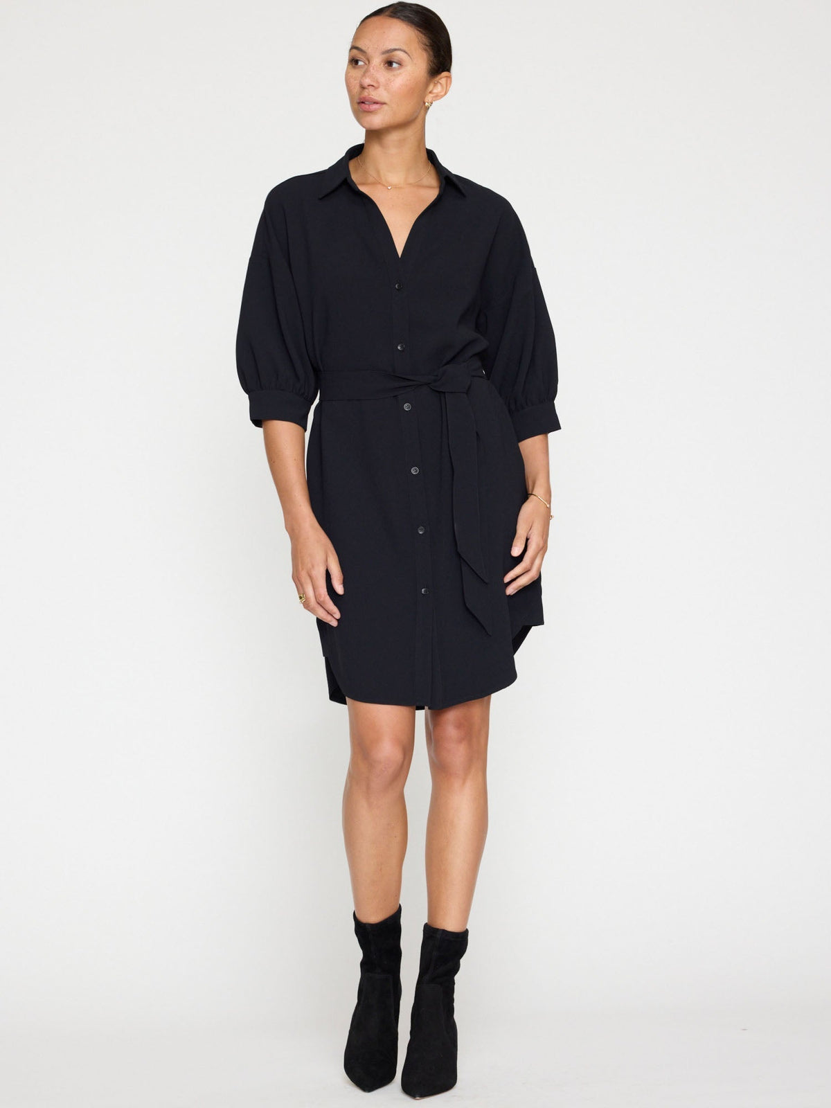 The kate crepe belted dress