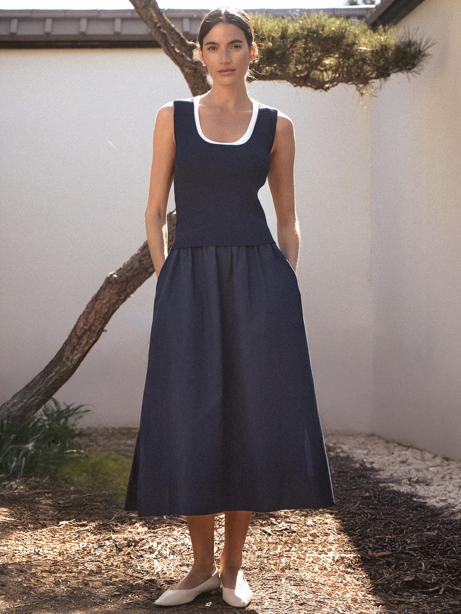 El vestido Sofia sin mangas