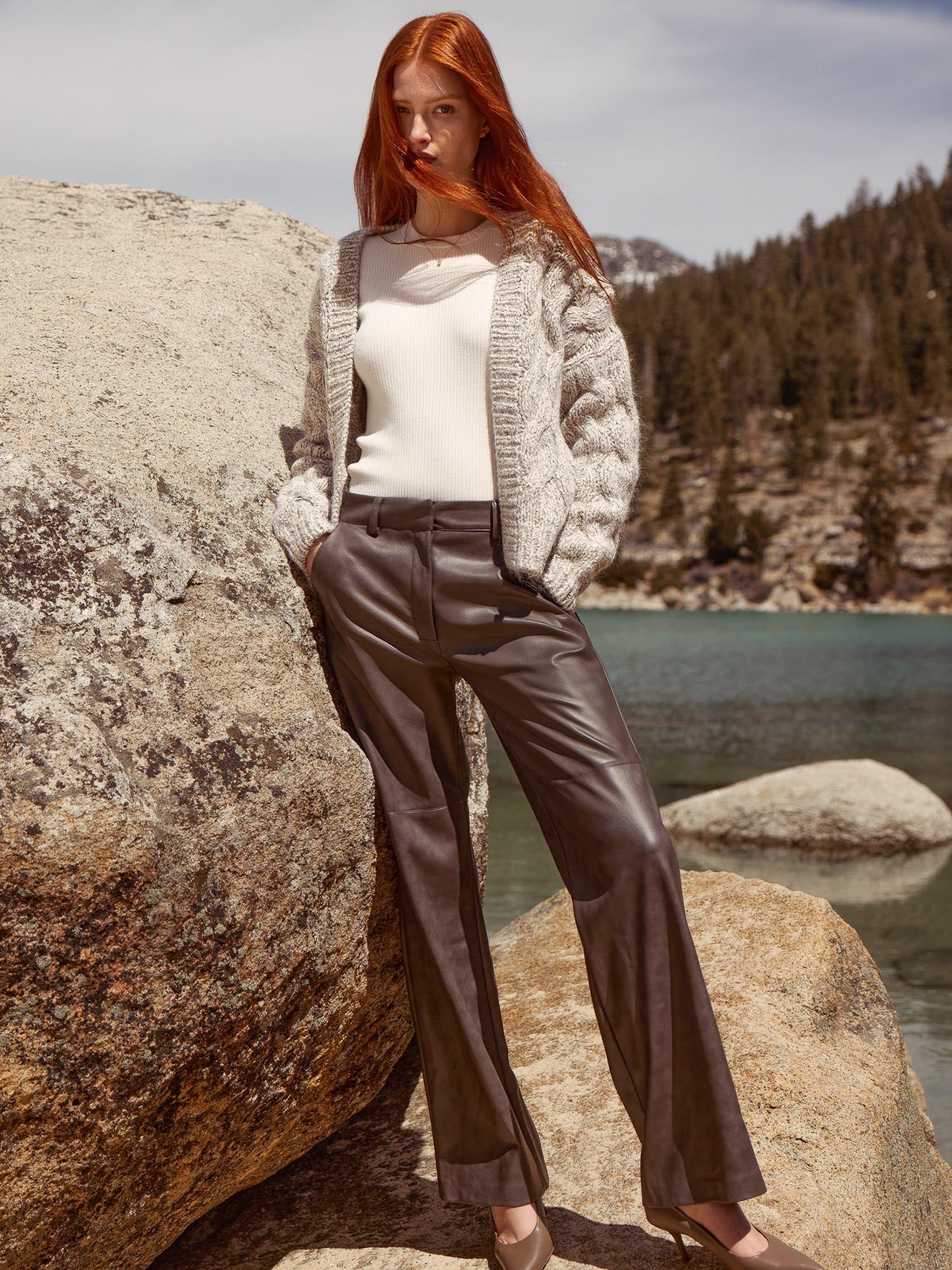 The namari vegan leather pant