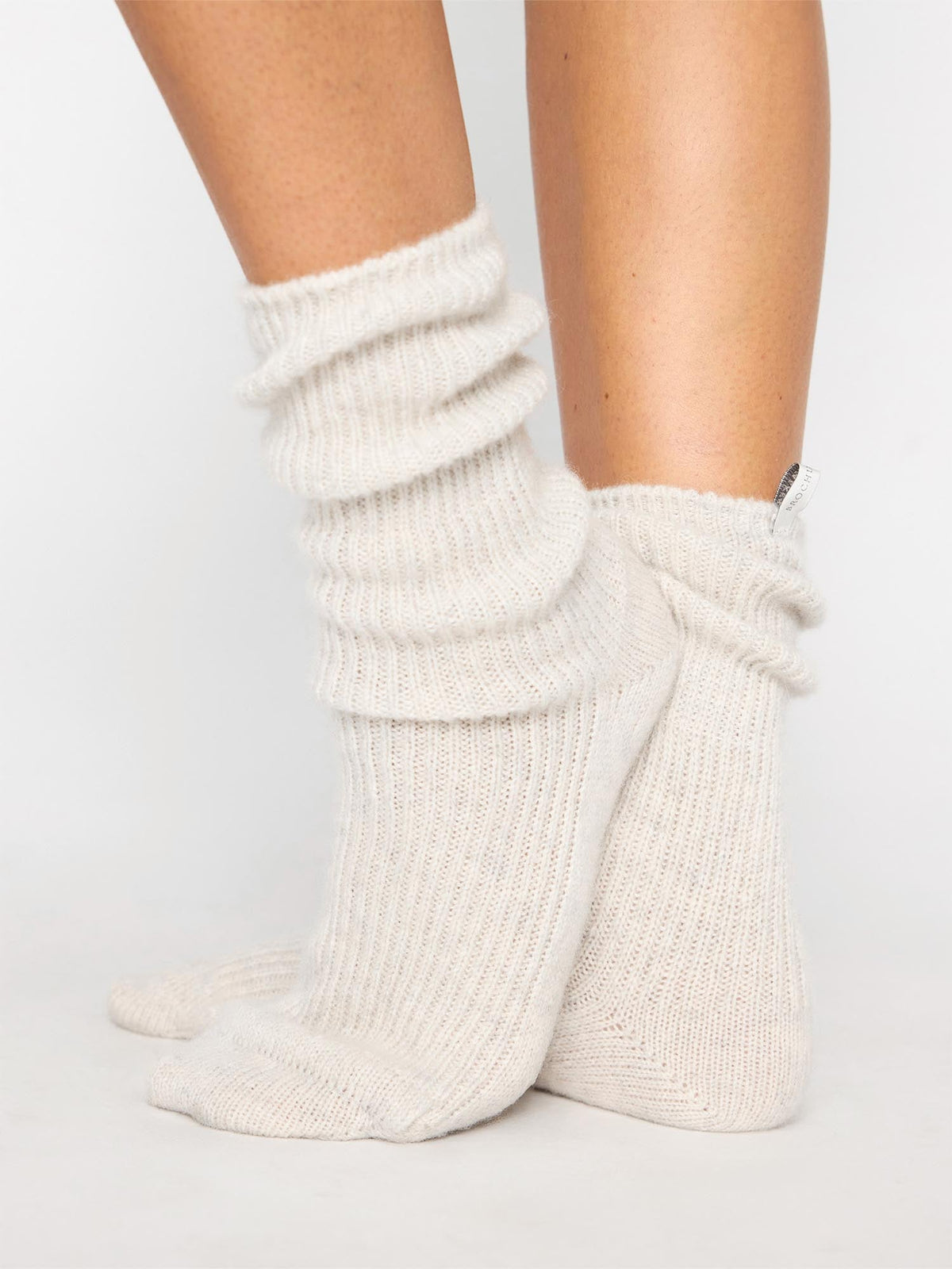 The ribbed cashmere socks