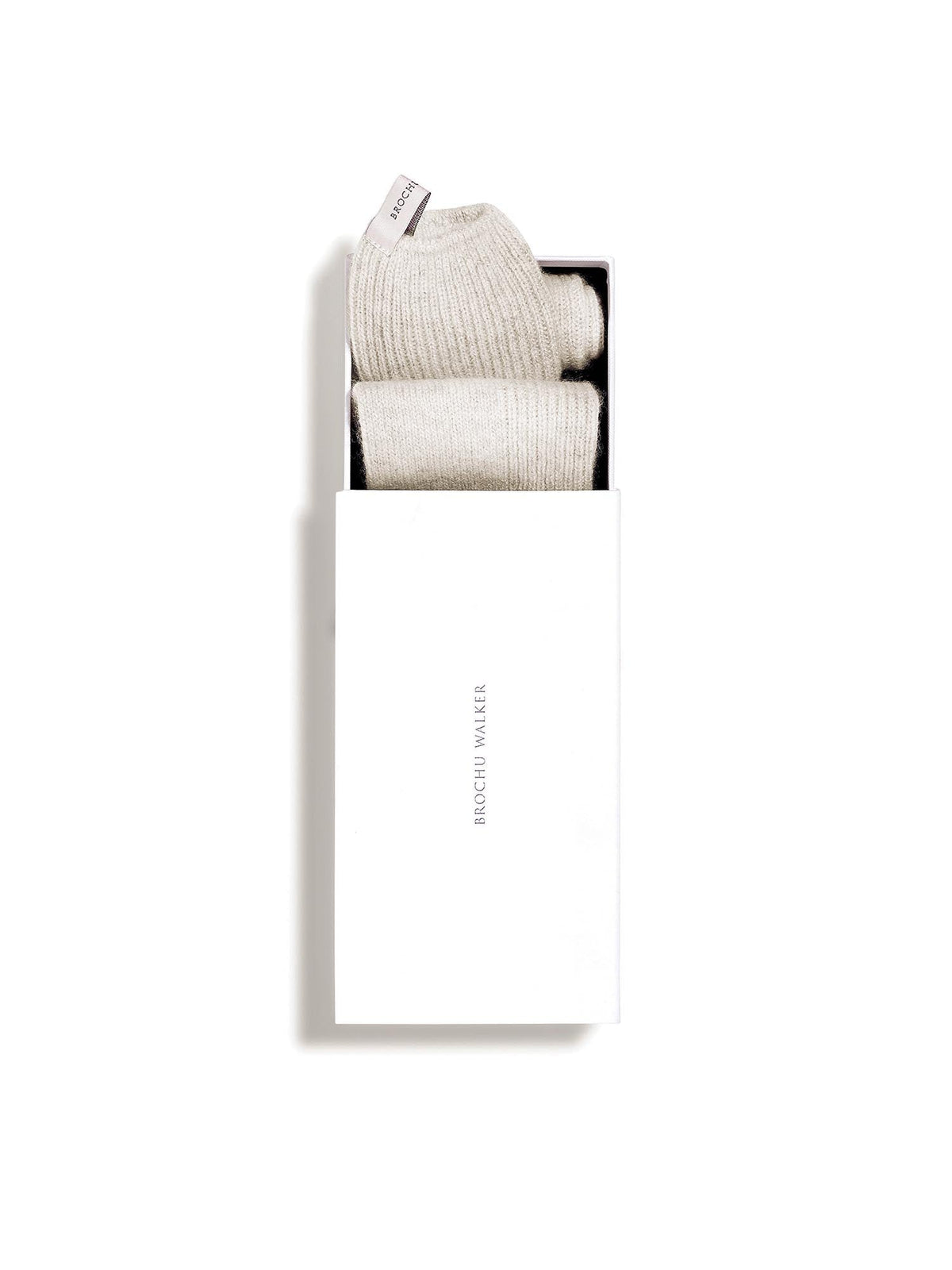 The ribbed cashmere socks