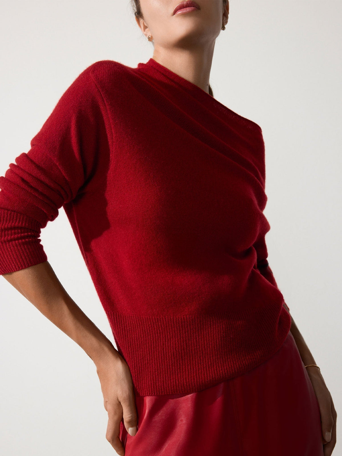 The lori cashmere off shoulder