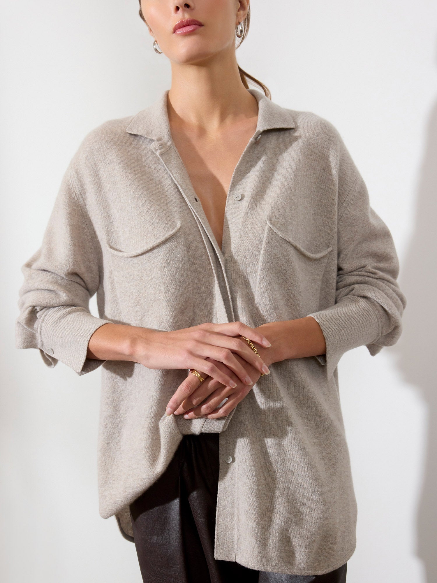 La sobrecamisa de cachemira Andre Luxe