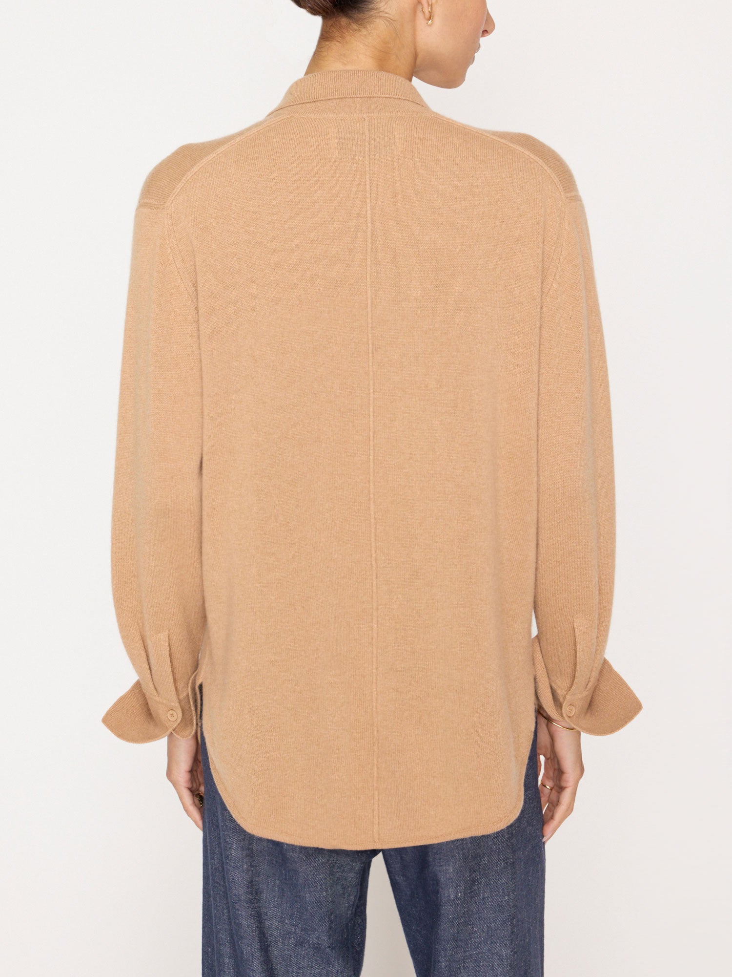 La chaqueta camisera de cachemir Andre Luxe