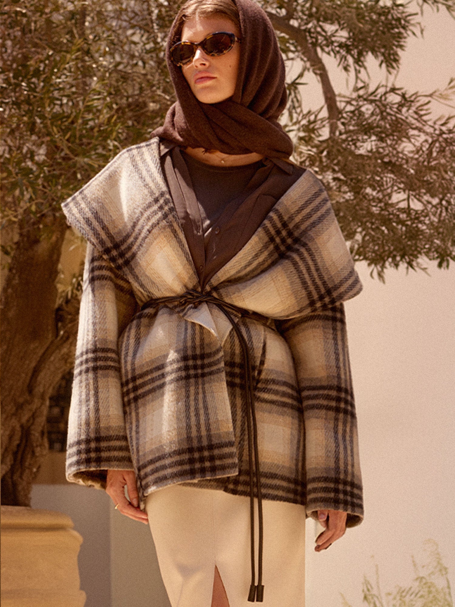 The cashmere fringe wrap