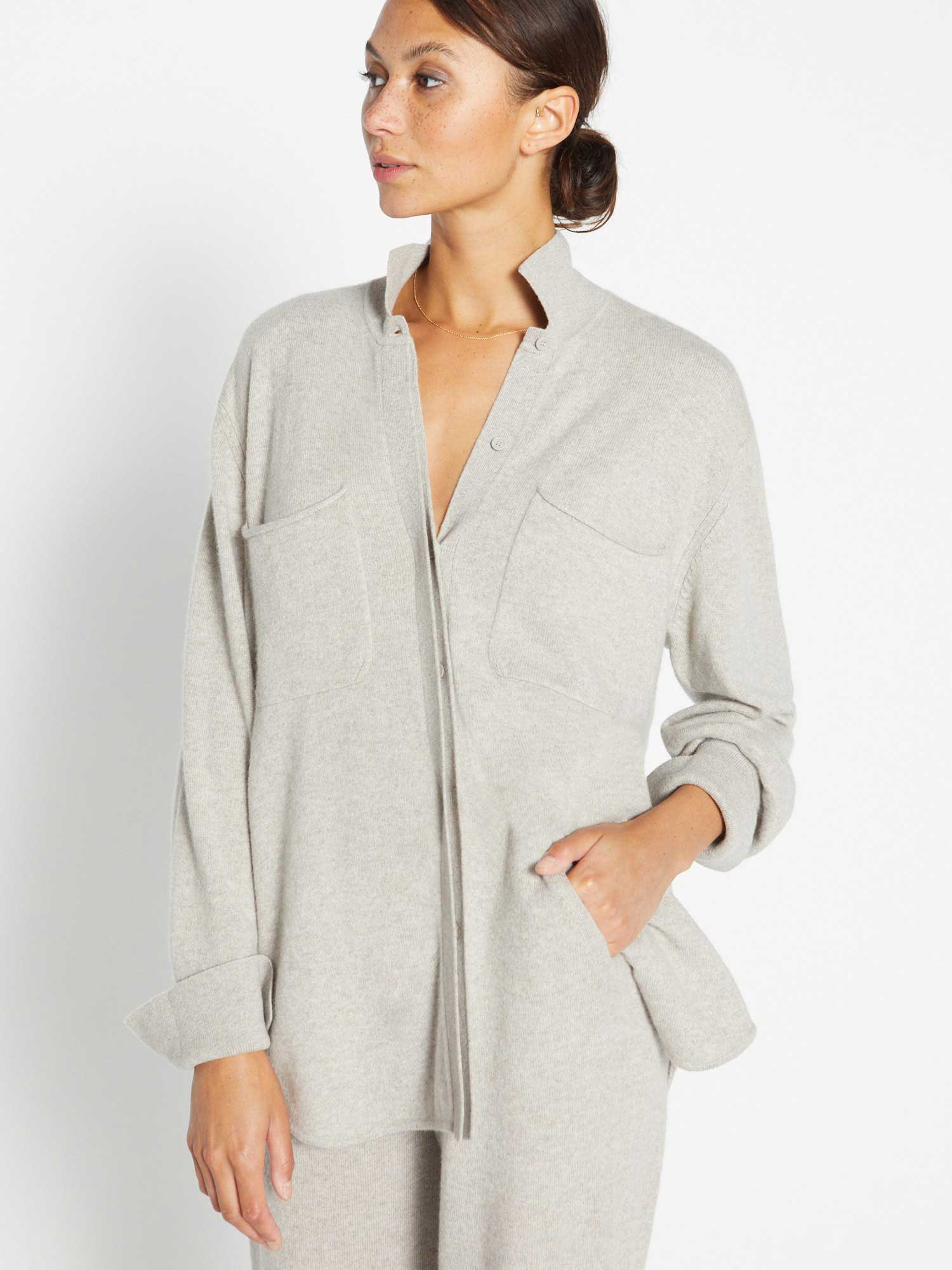La sobrecamisa de cachemira Andre Luxe