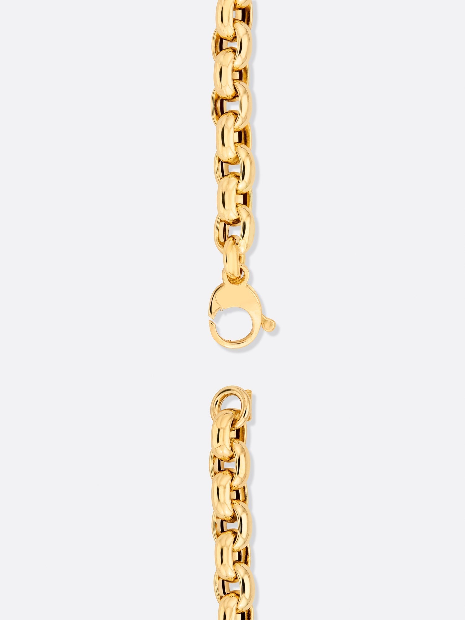 Pulsera de eslabones rolo de oro amarillo iconos