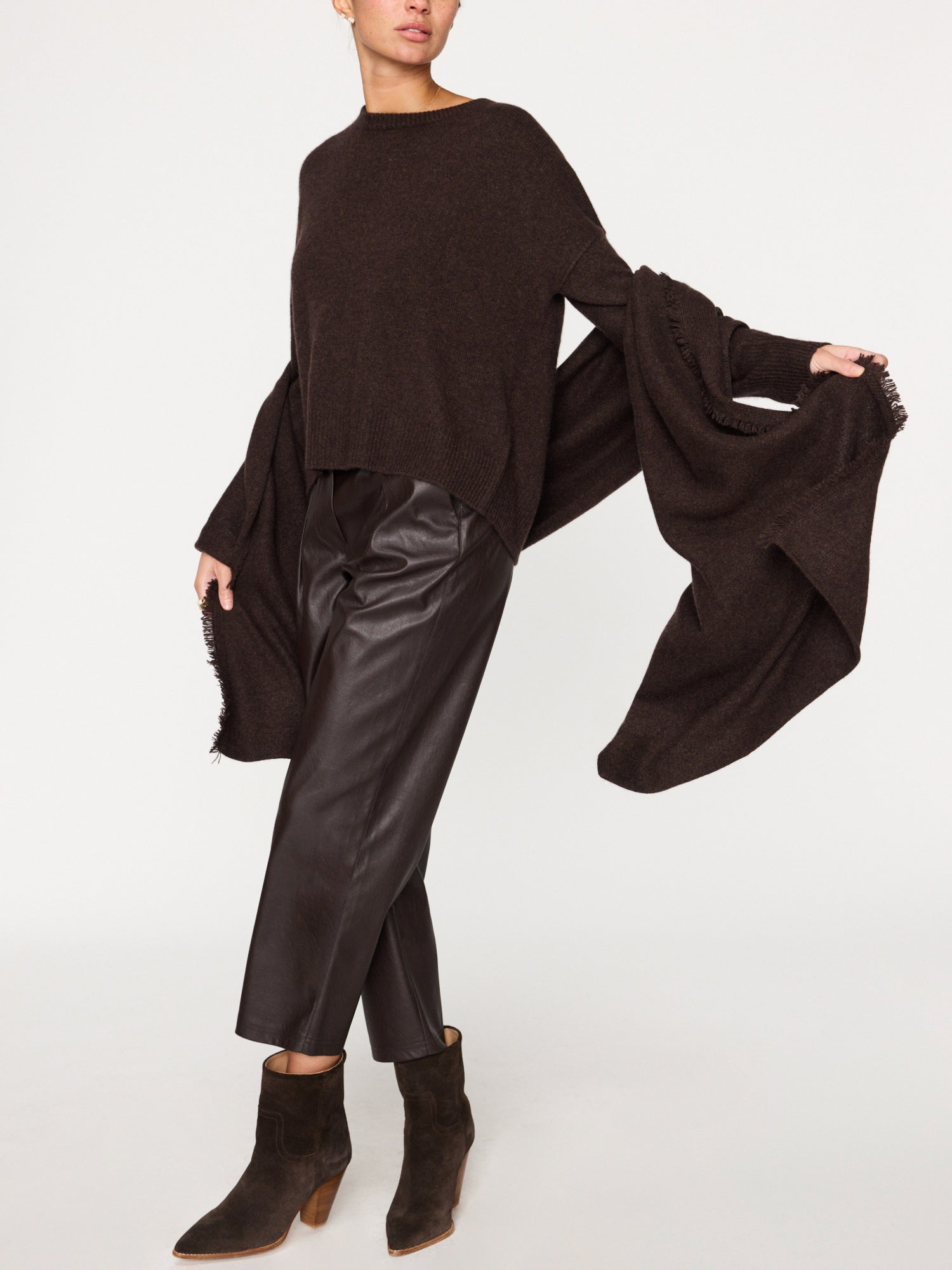 The cashmere fringe wrap