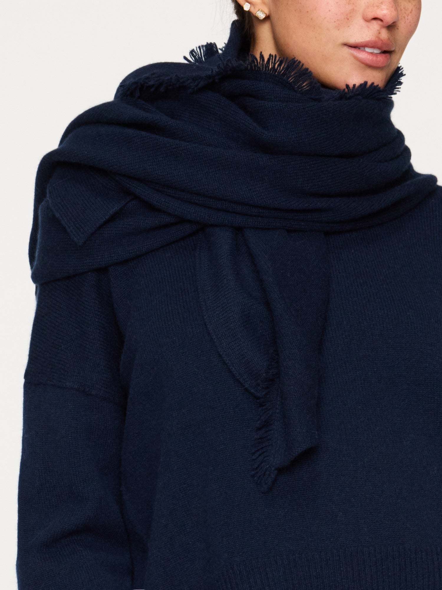 The cashmere fringe wrap