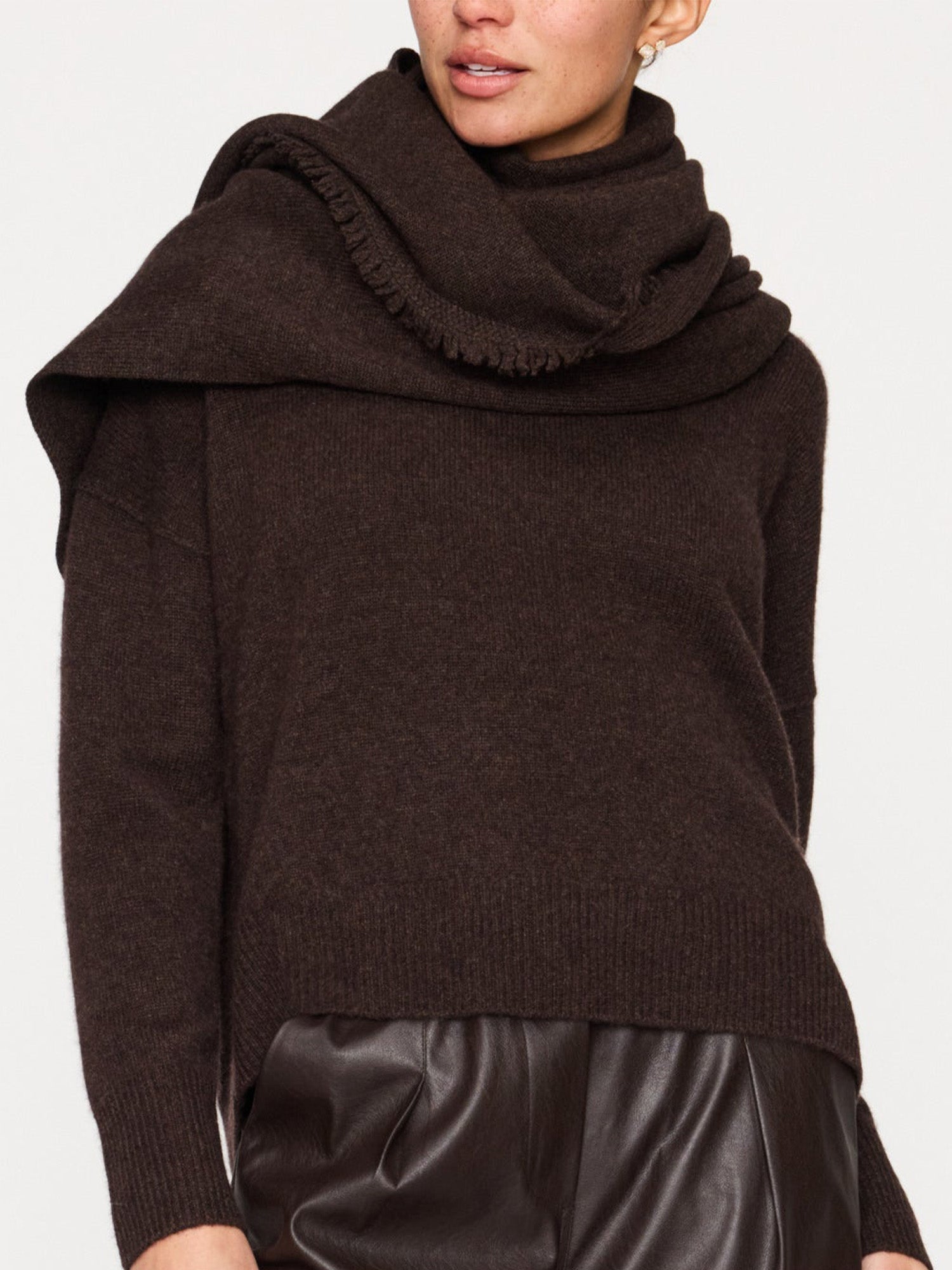 The cashmere fringe wrap