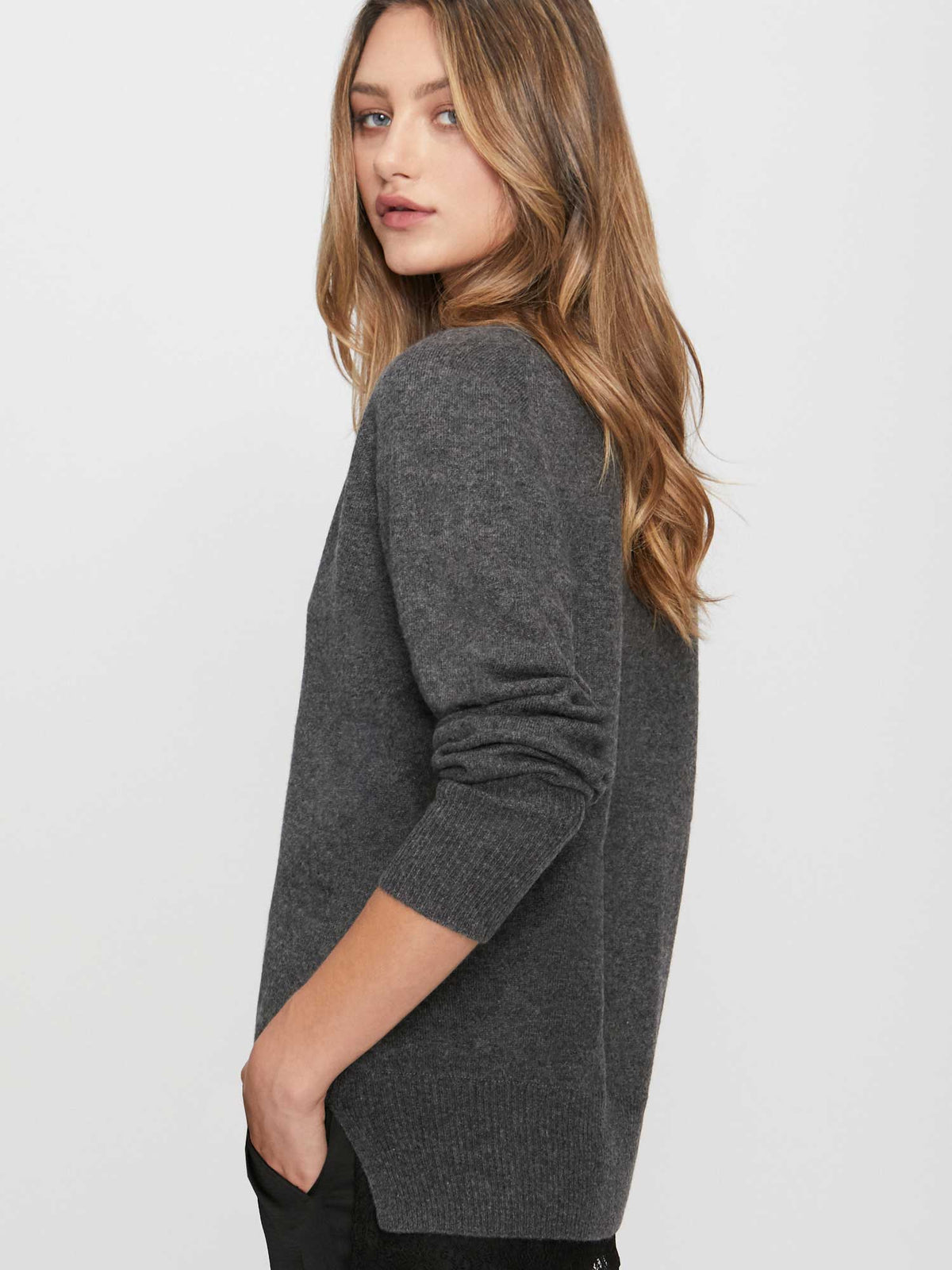The lace vee looker pullover