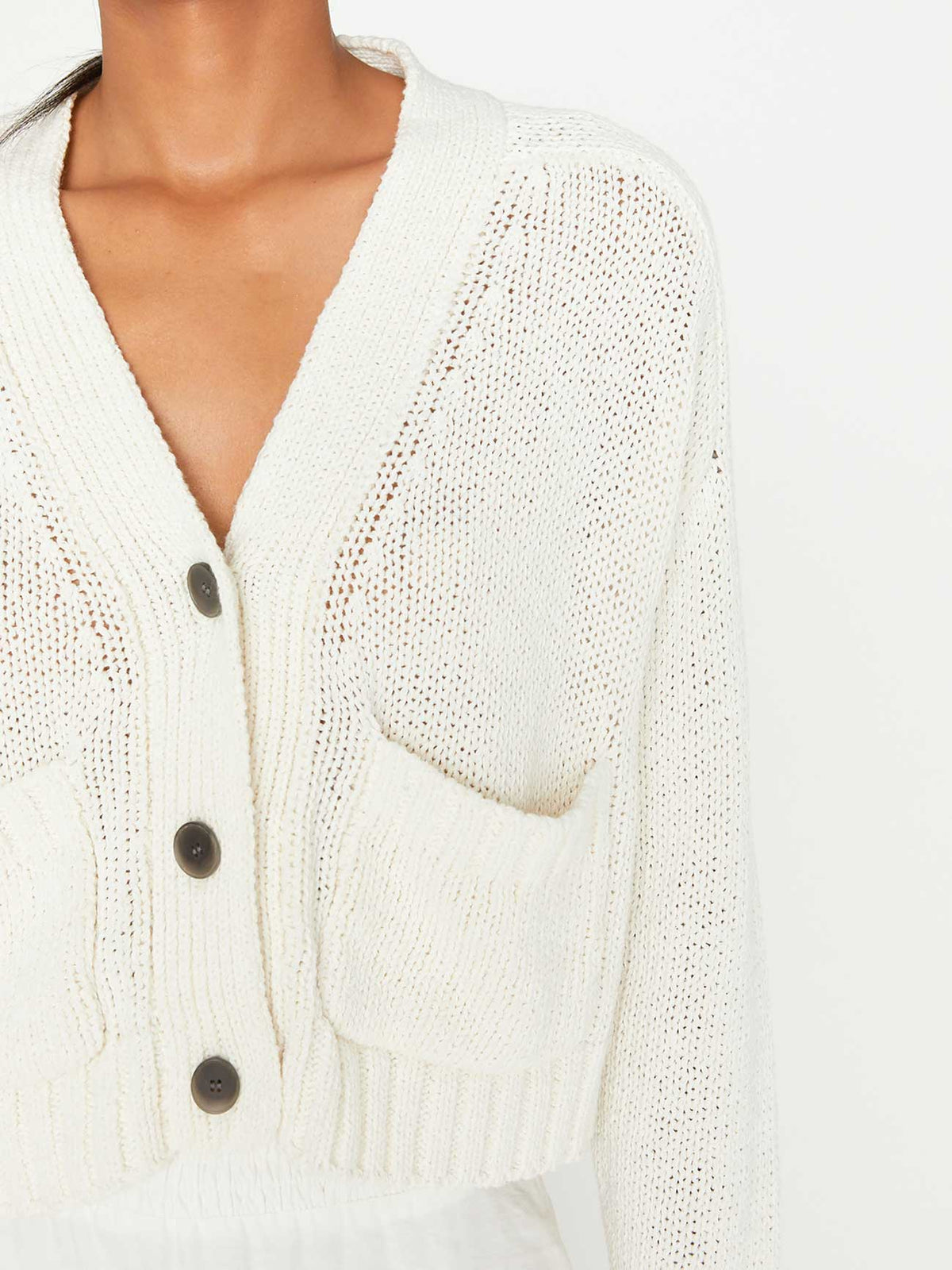 The cropped cardigan