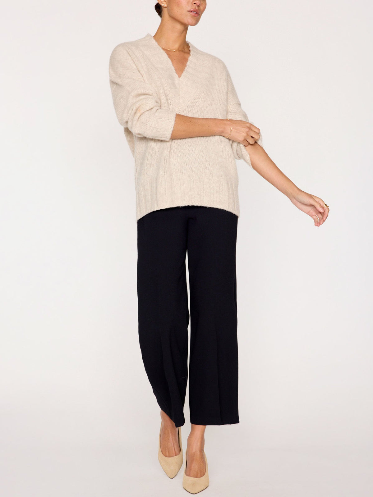 The emme v neck sweater