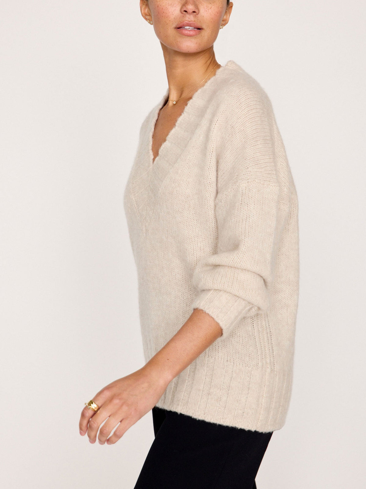 The emme v neck sweater
