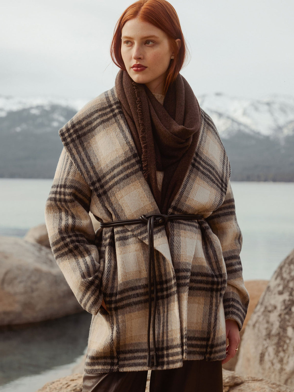 The finley plaid coat