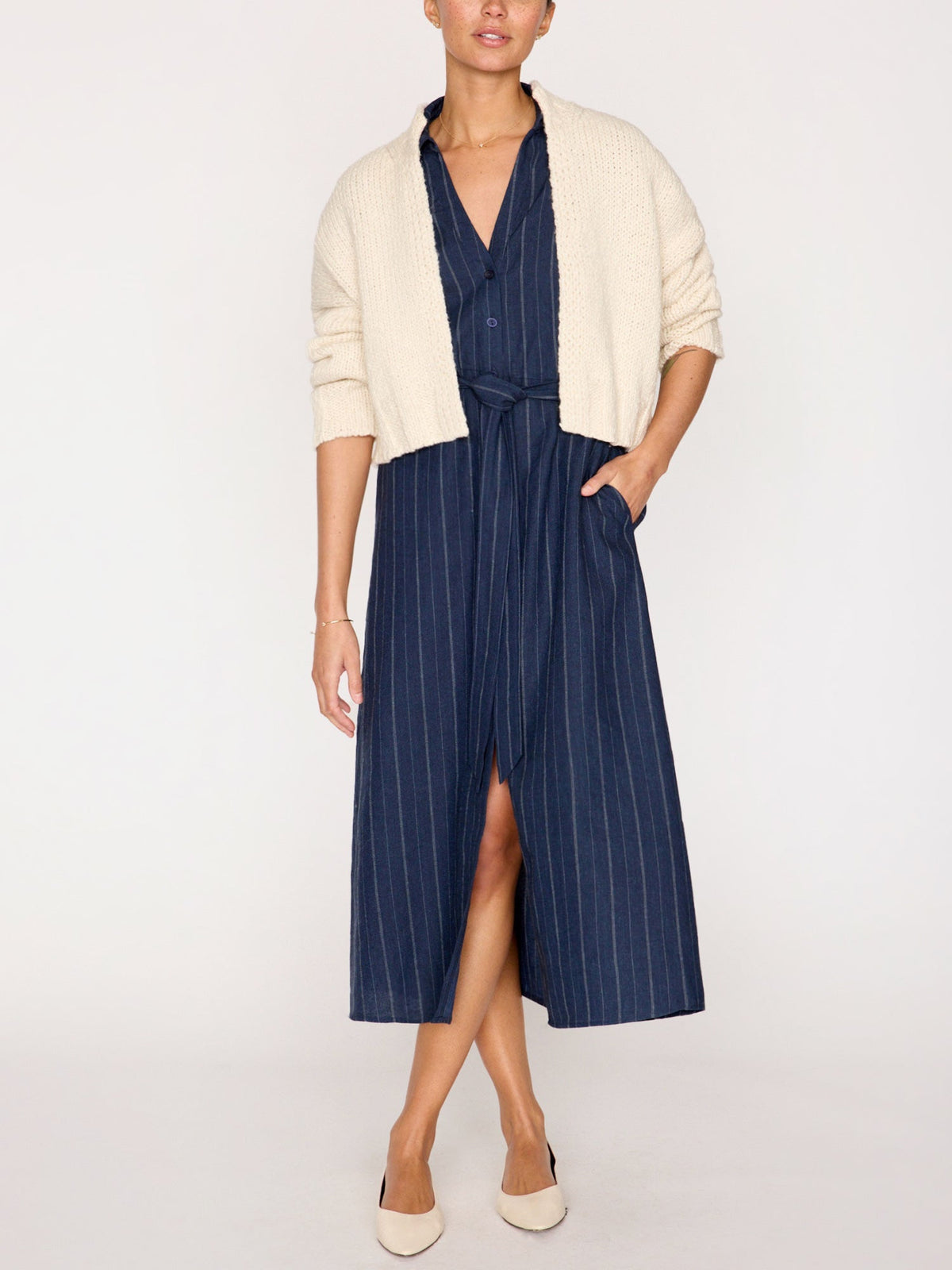 The fia belted stripe dress