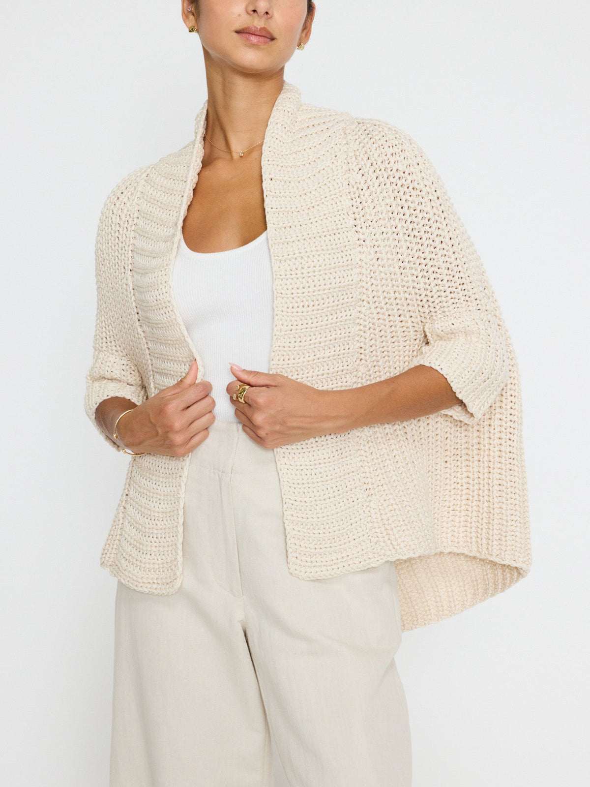 The fida handknit shrug