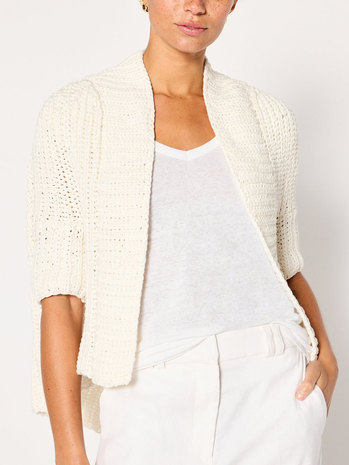 The fida handknit shrug