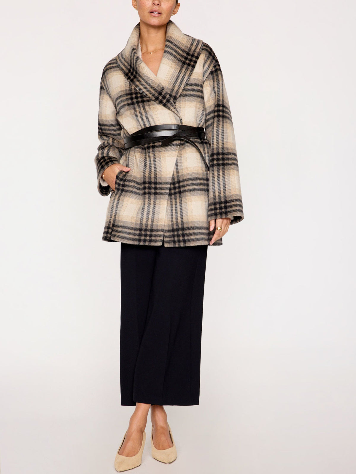 The finley plaid coat