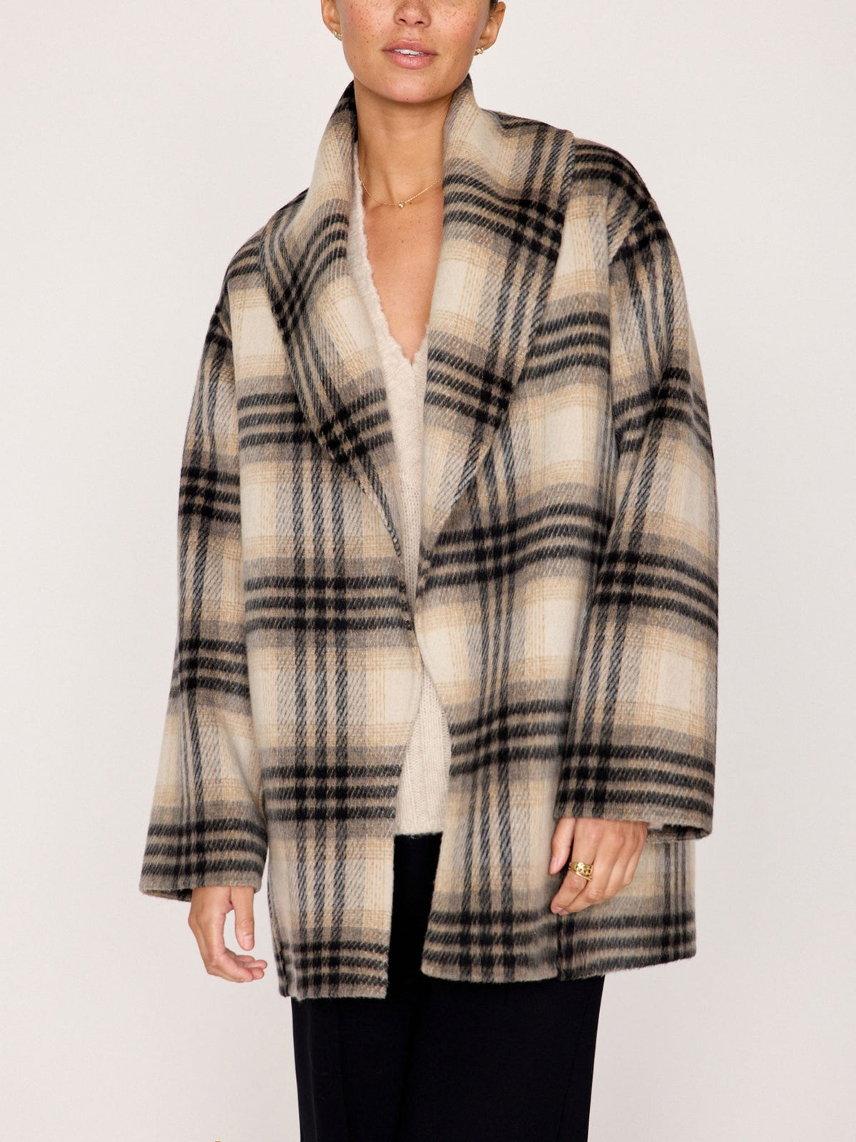 The finley plaid coat
