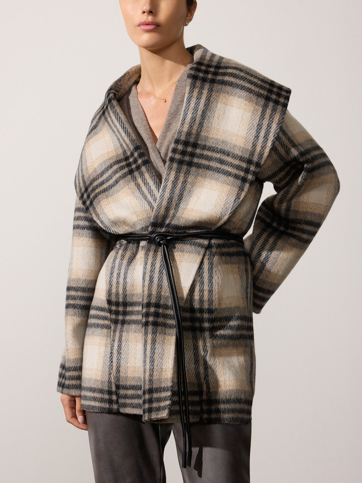 The finley plaid coat