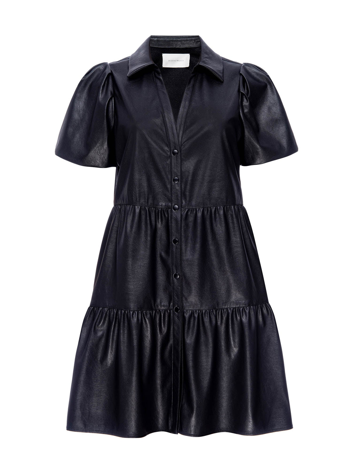 The havana vegan leather mini dress
