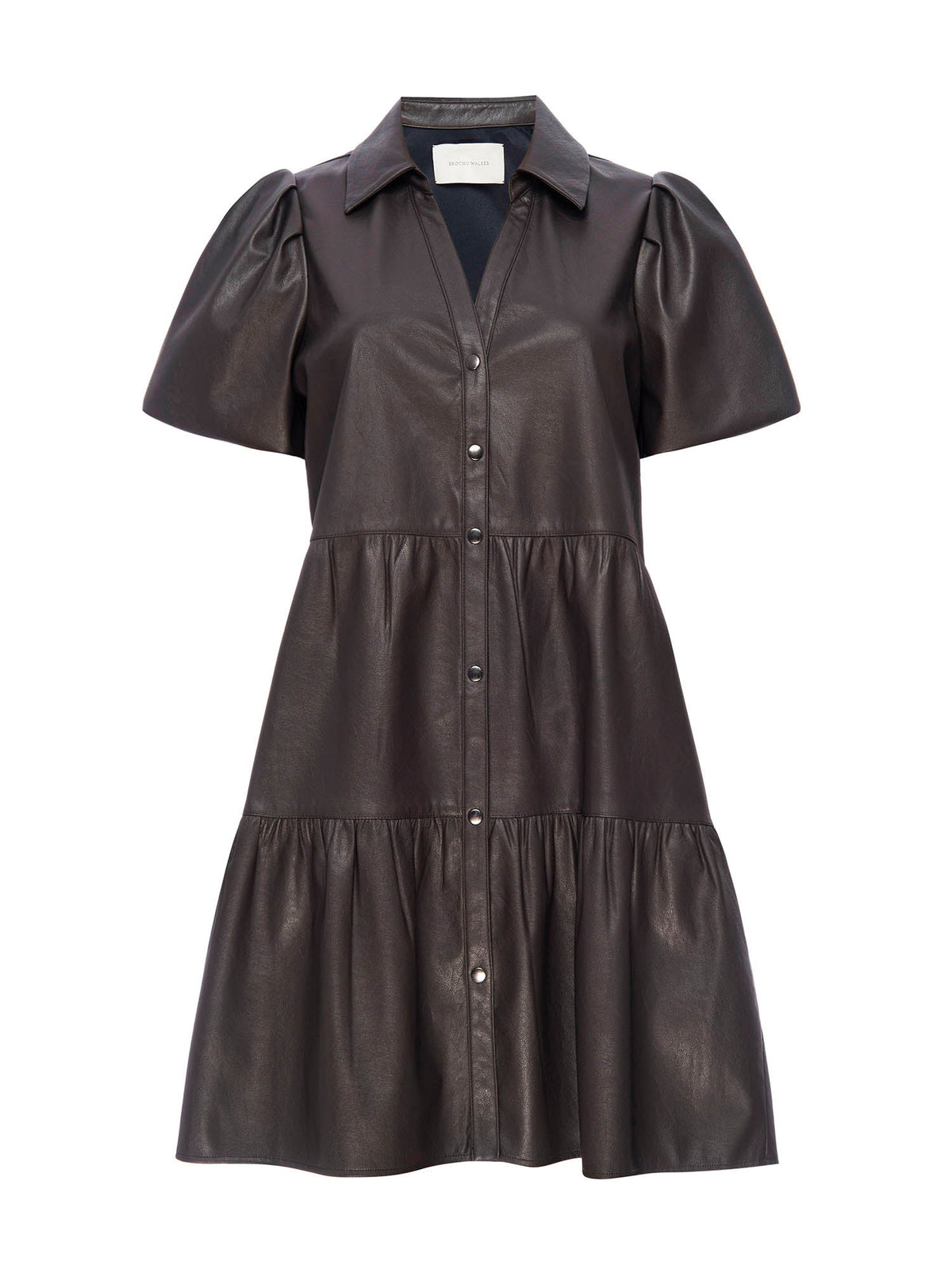 The havana vegan leather mini dress