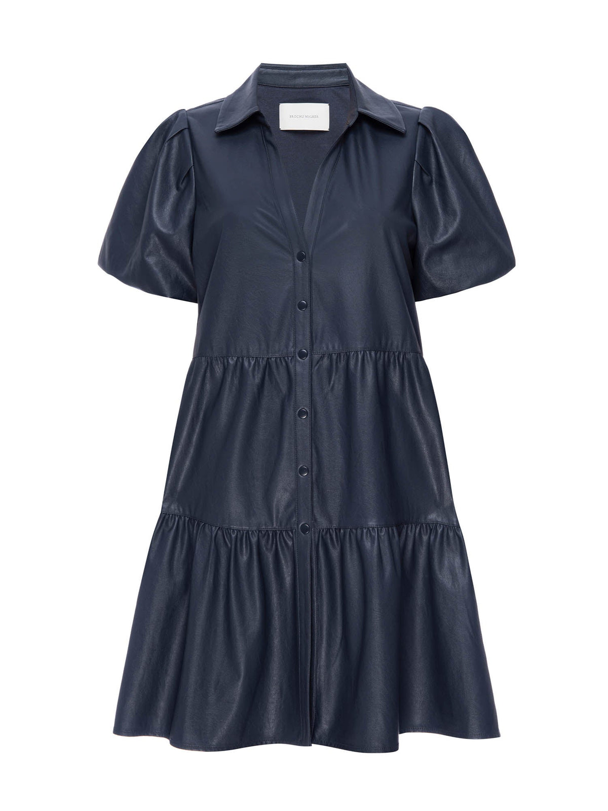 The havana vegan leather mini dress