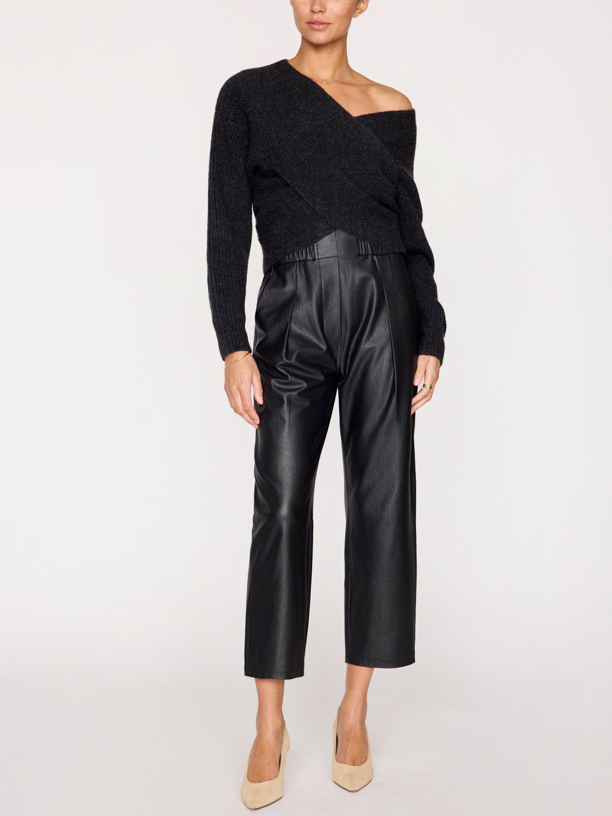 The hughes wrap front sweater