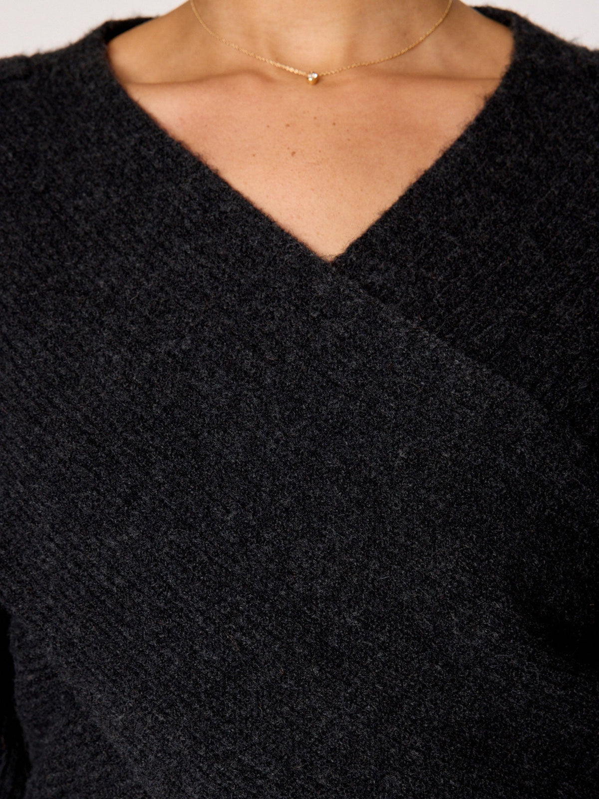 The hughes wrap front sweater