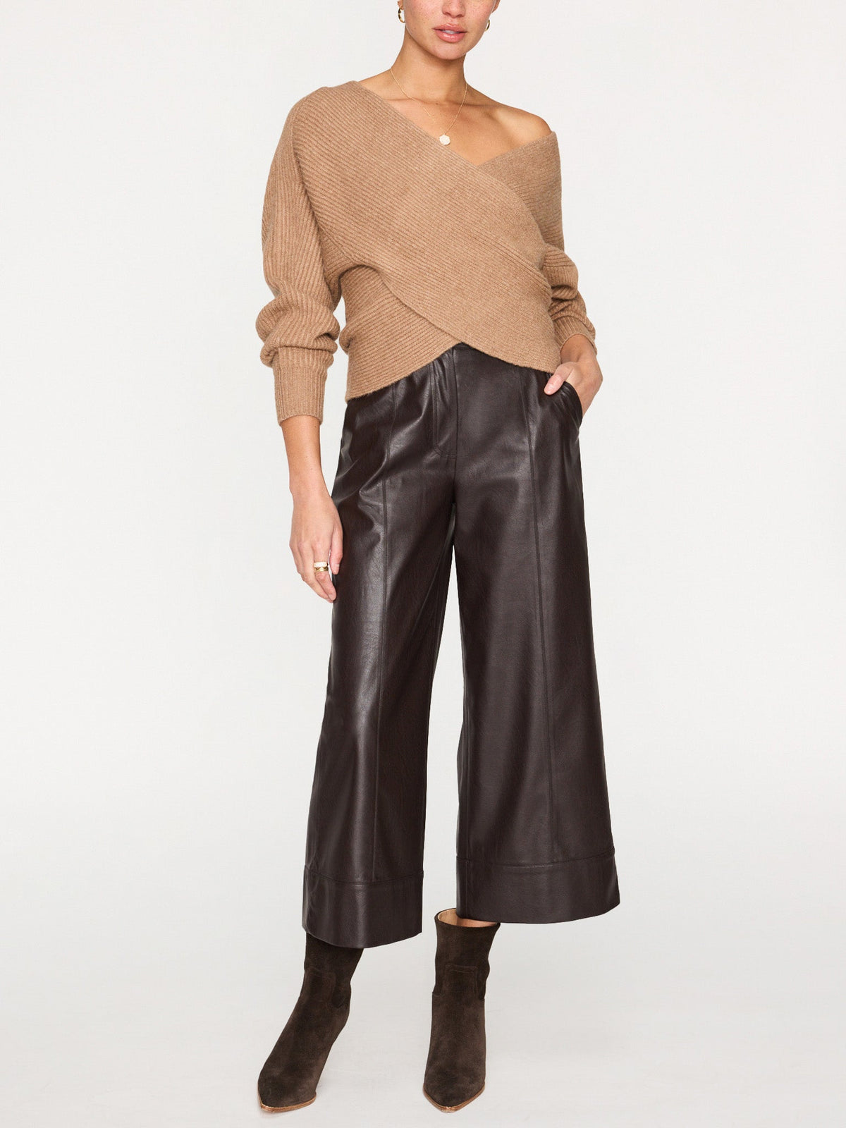 The hughes wrap front sweater