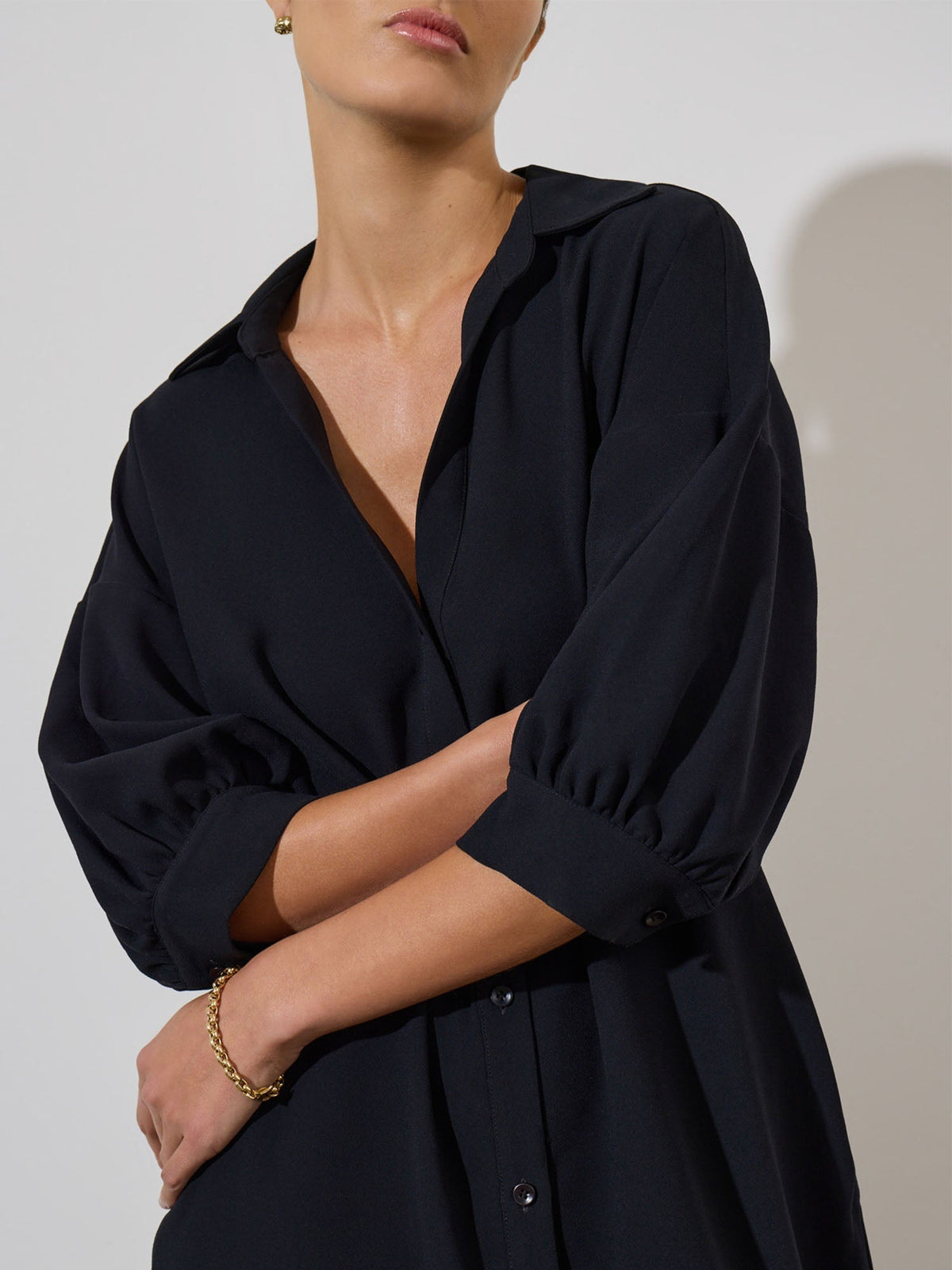 The kate crepe belted dress