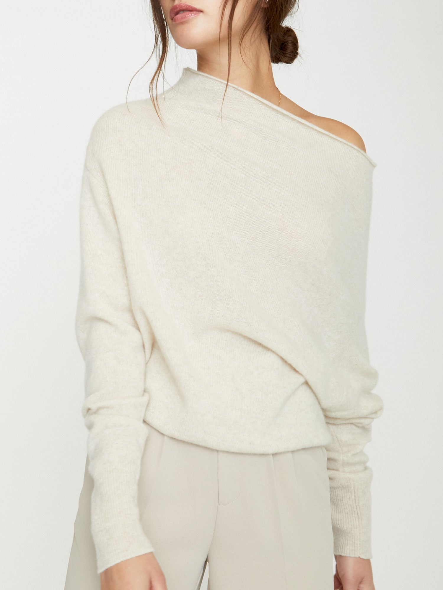 The lori cashmere off shoulder