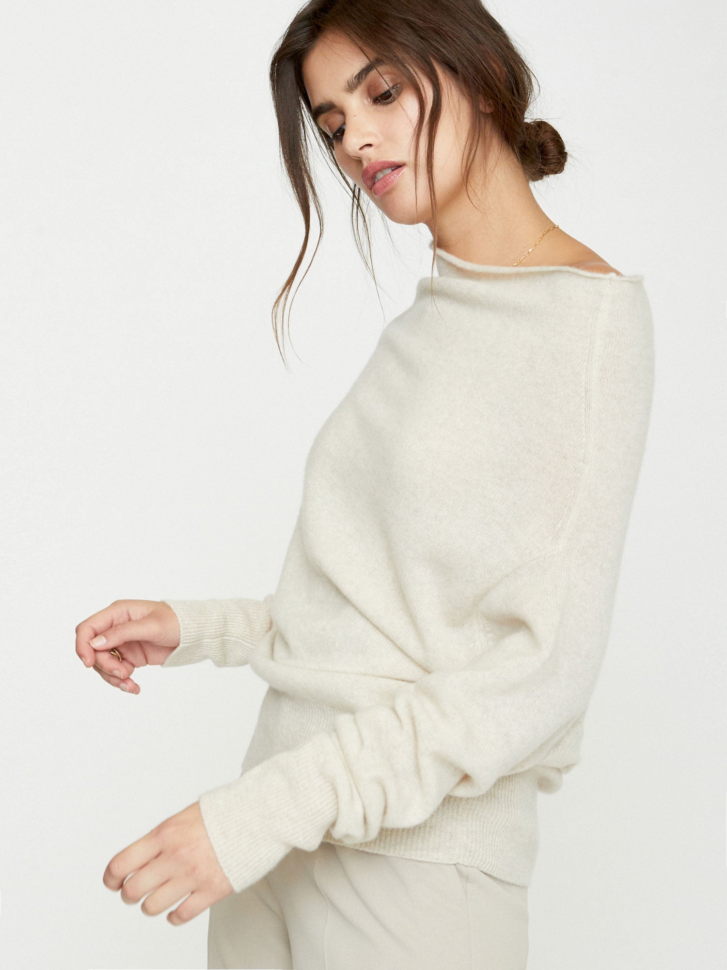 The lori cashmere off shoulder