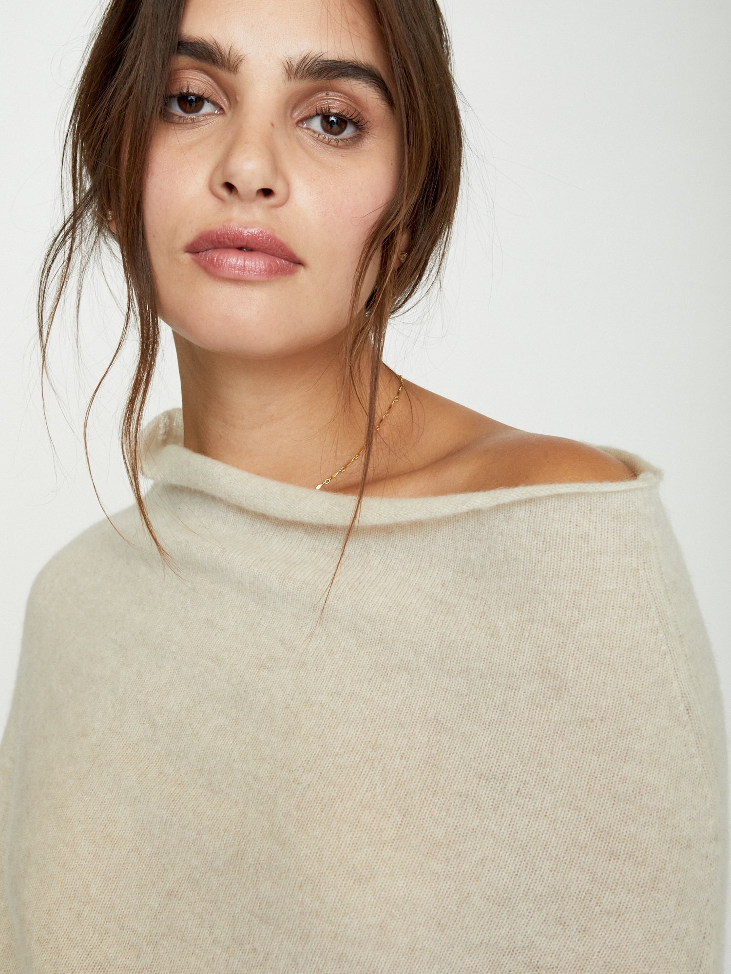 The lori cashmere off shoulder