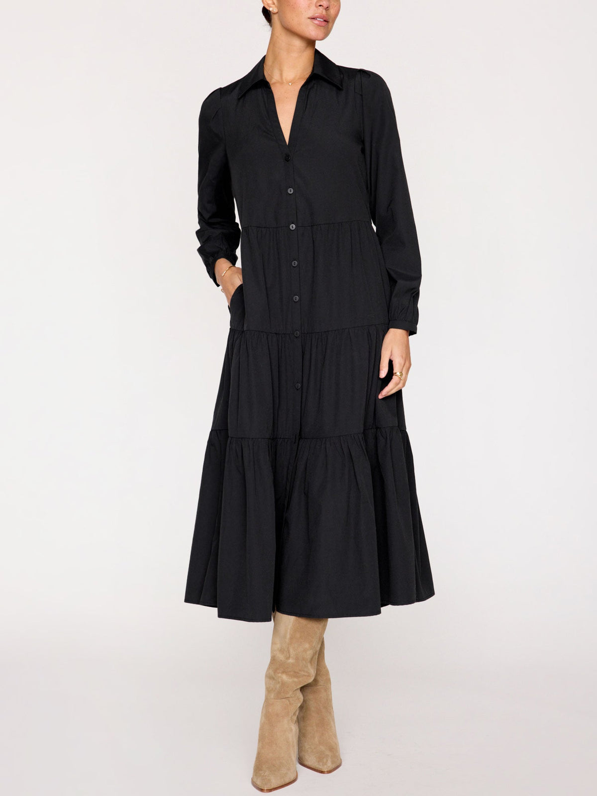 The long sleeve havana dress