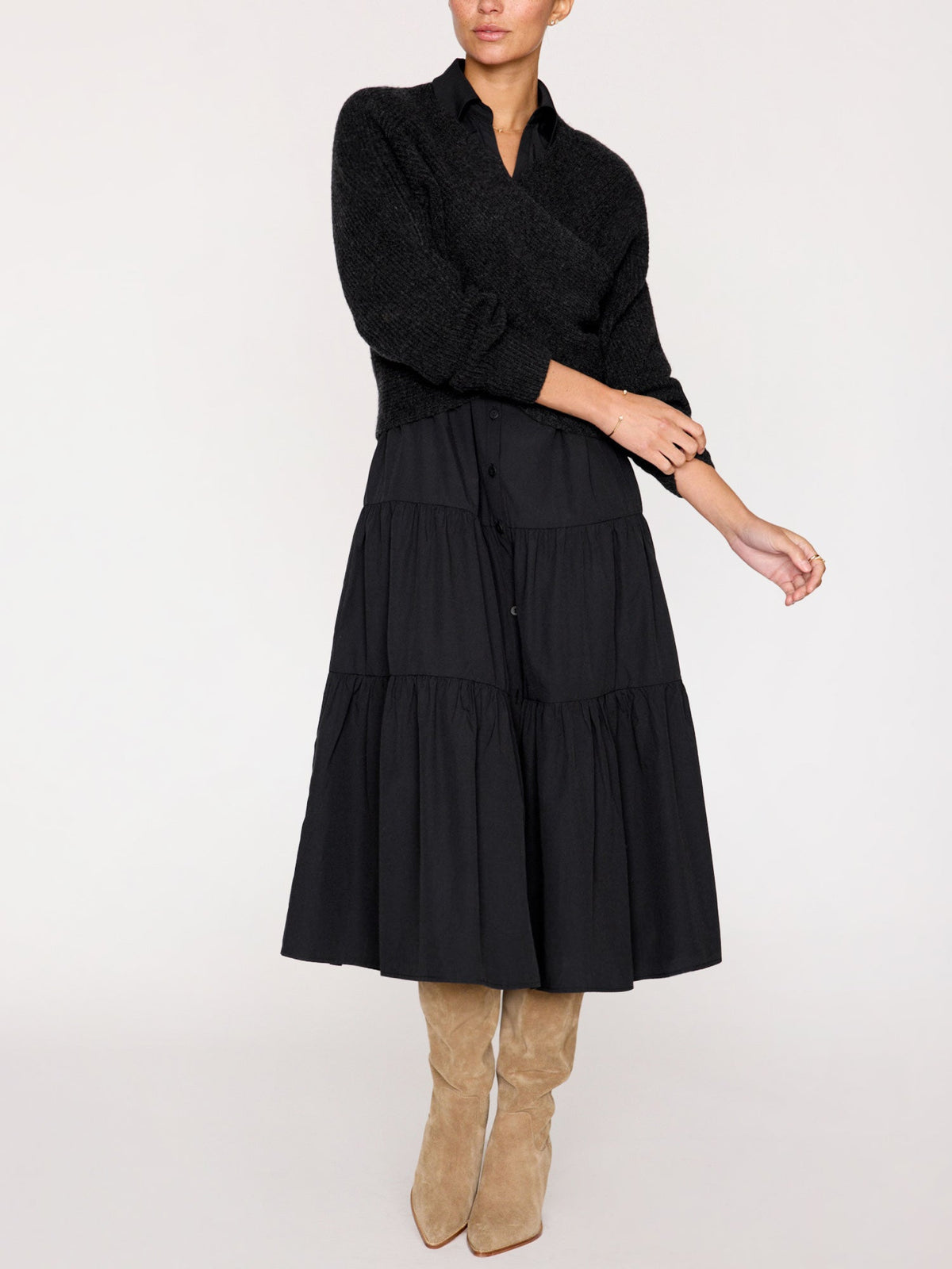 The long sleeve havana dress