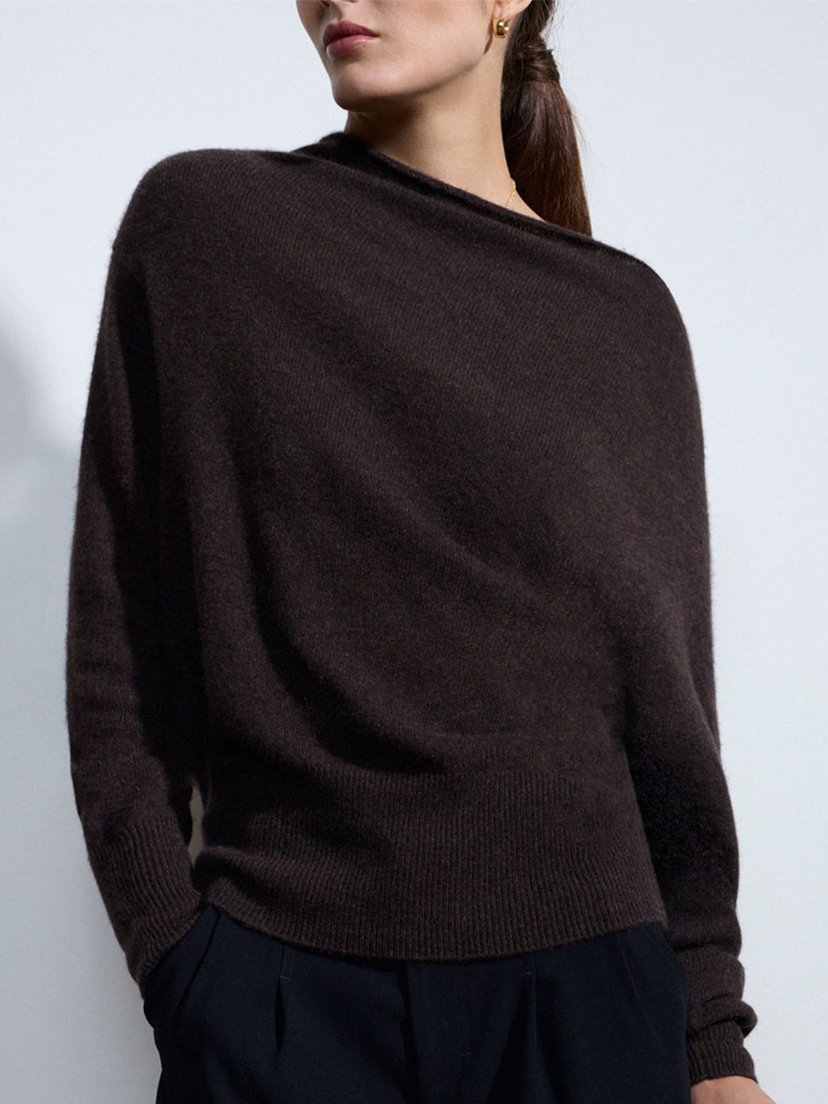 The lori cashmere off shoulder