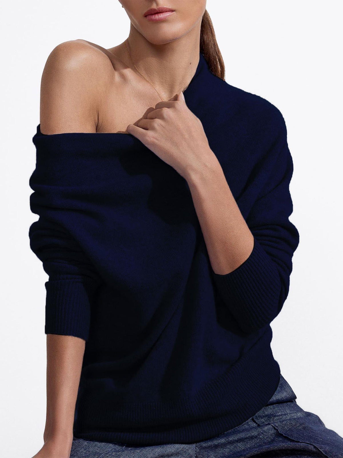 The lori cashmere off shoulder