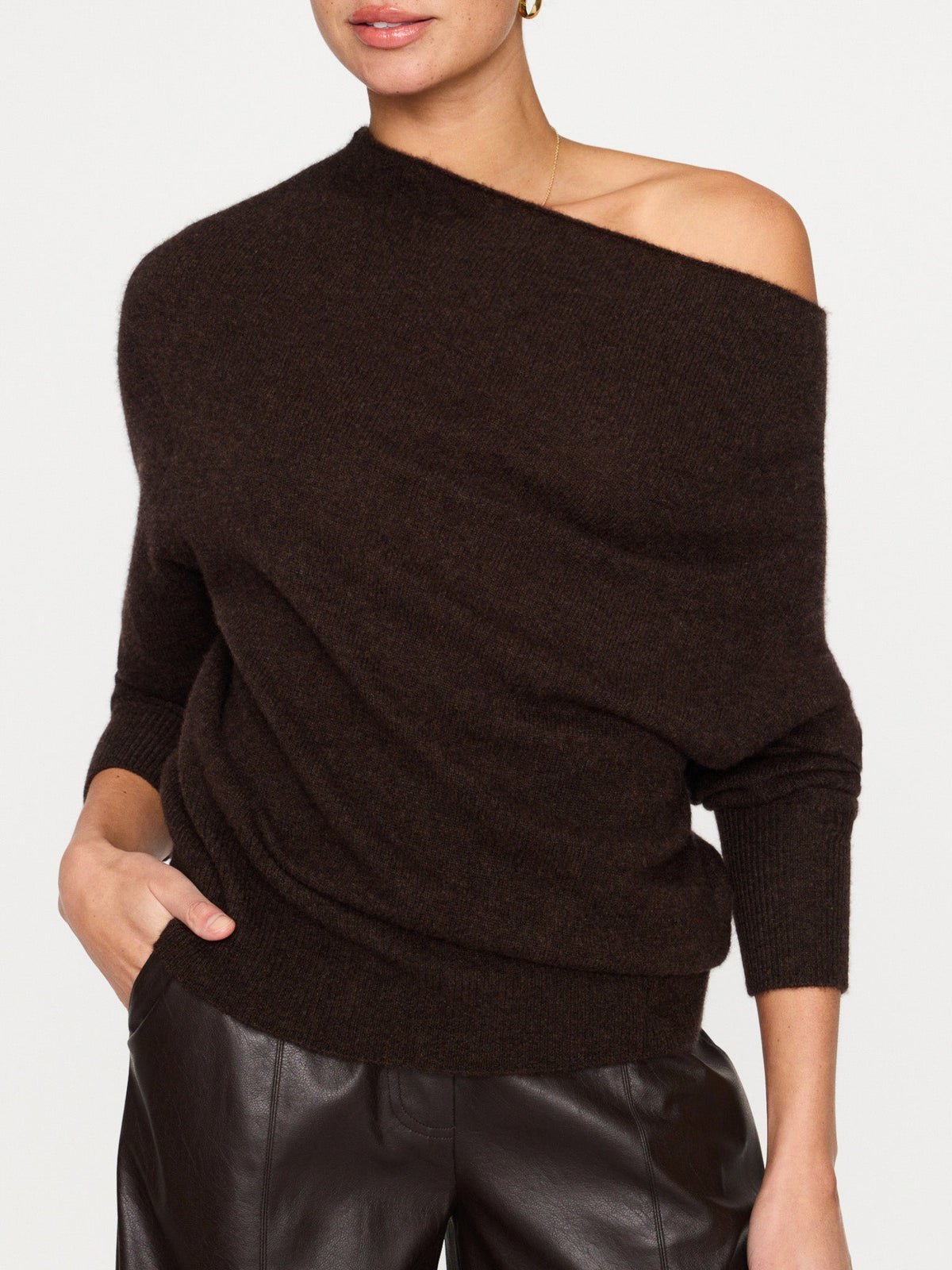 The lori cashmere off shoulder