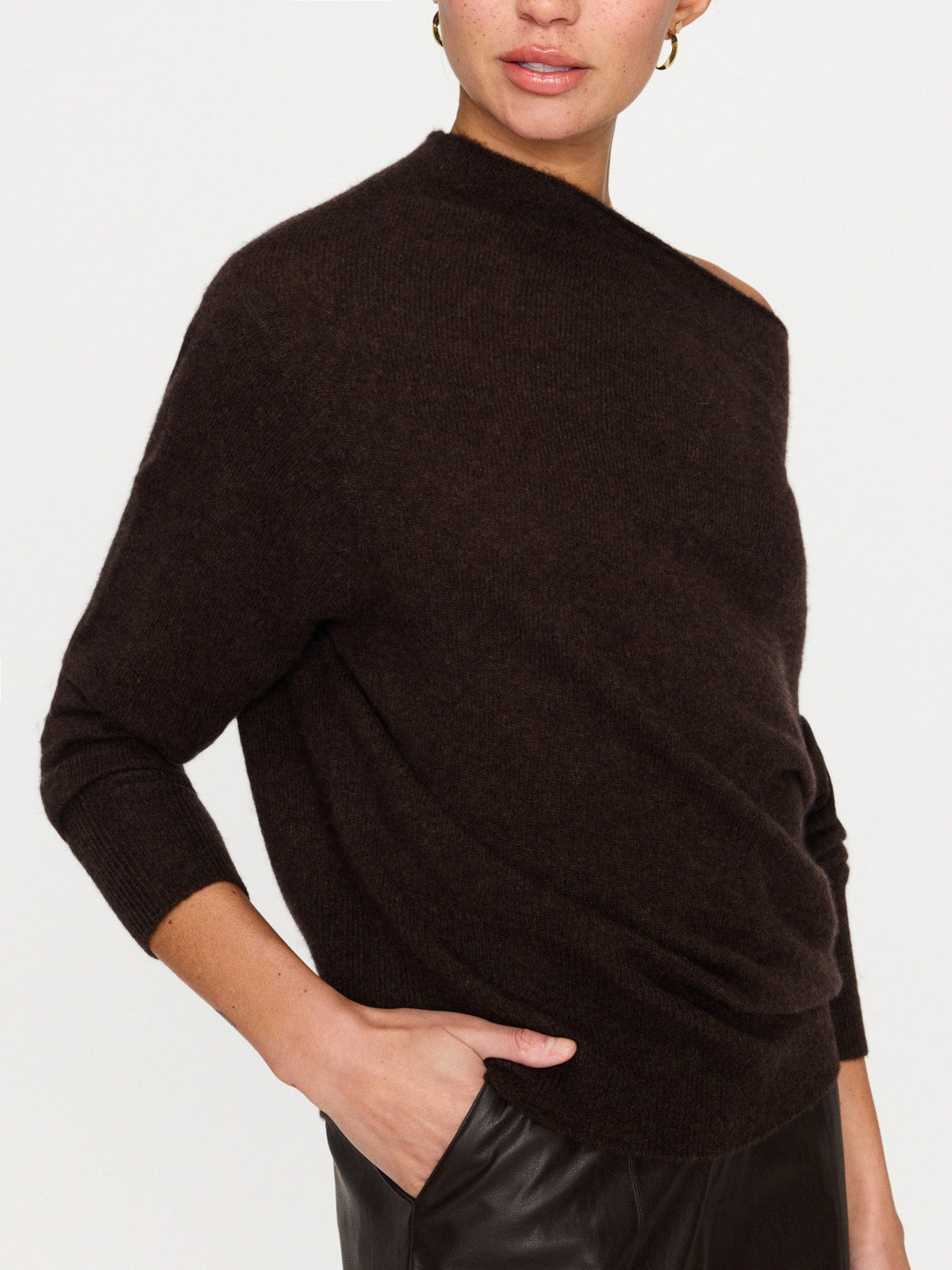 The lori cashmere off shoulder