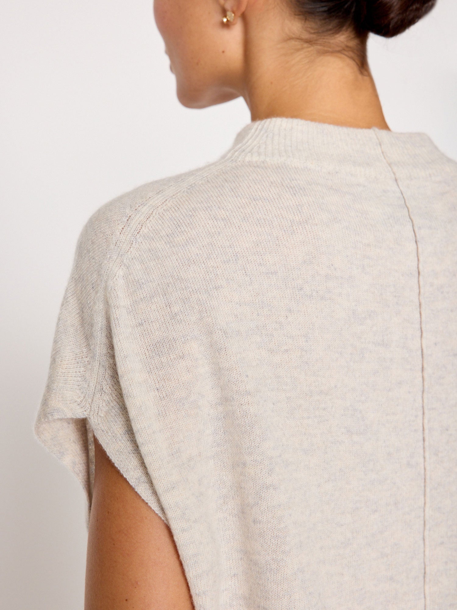 The morten funnel neck cashmere top
