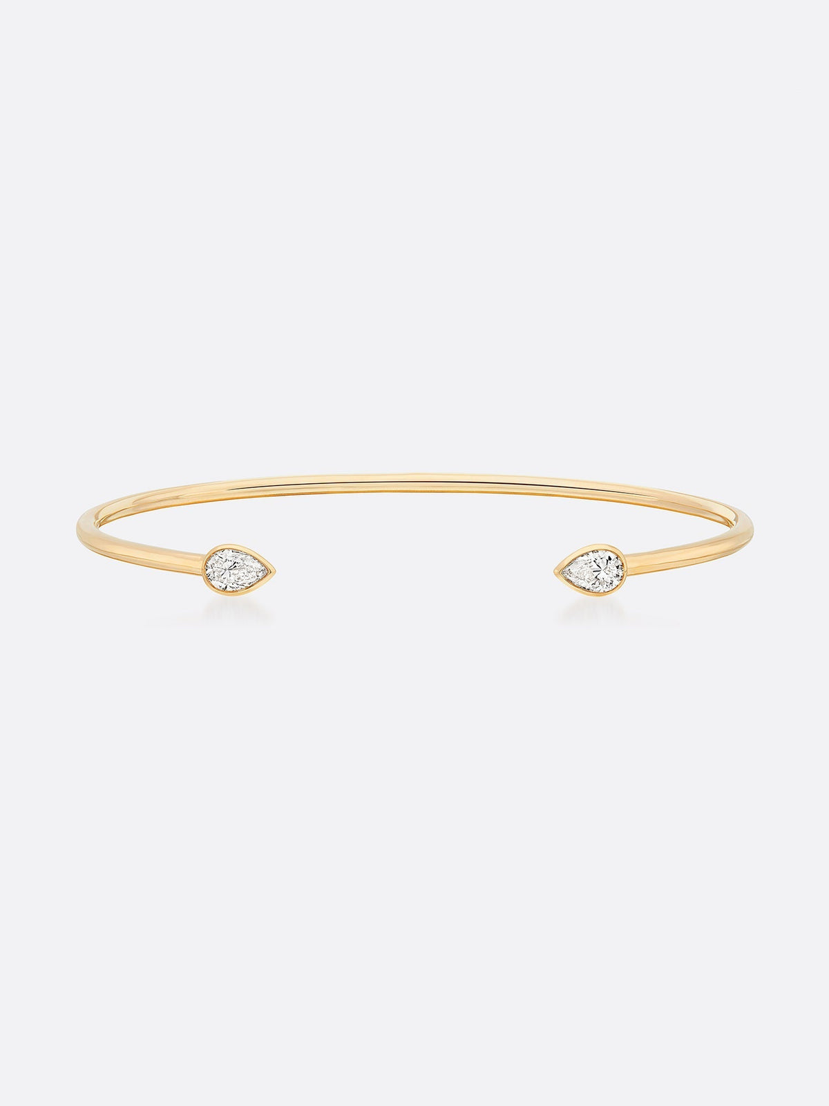 Romance pear diamond droplet bracelet