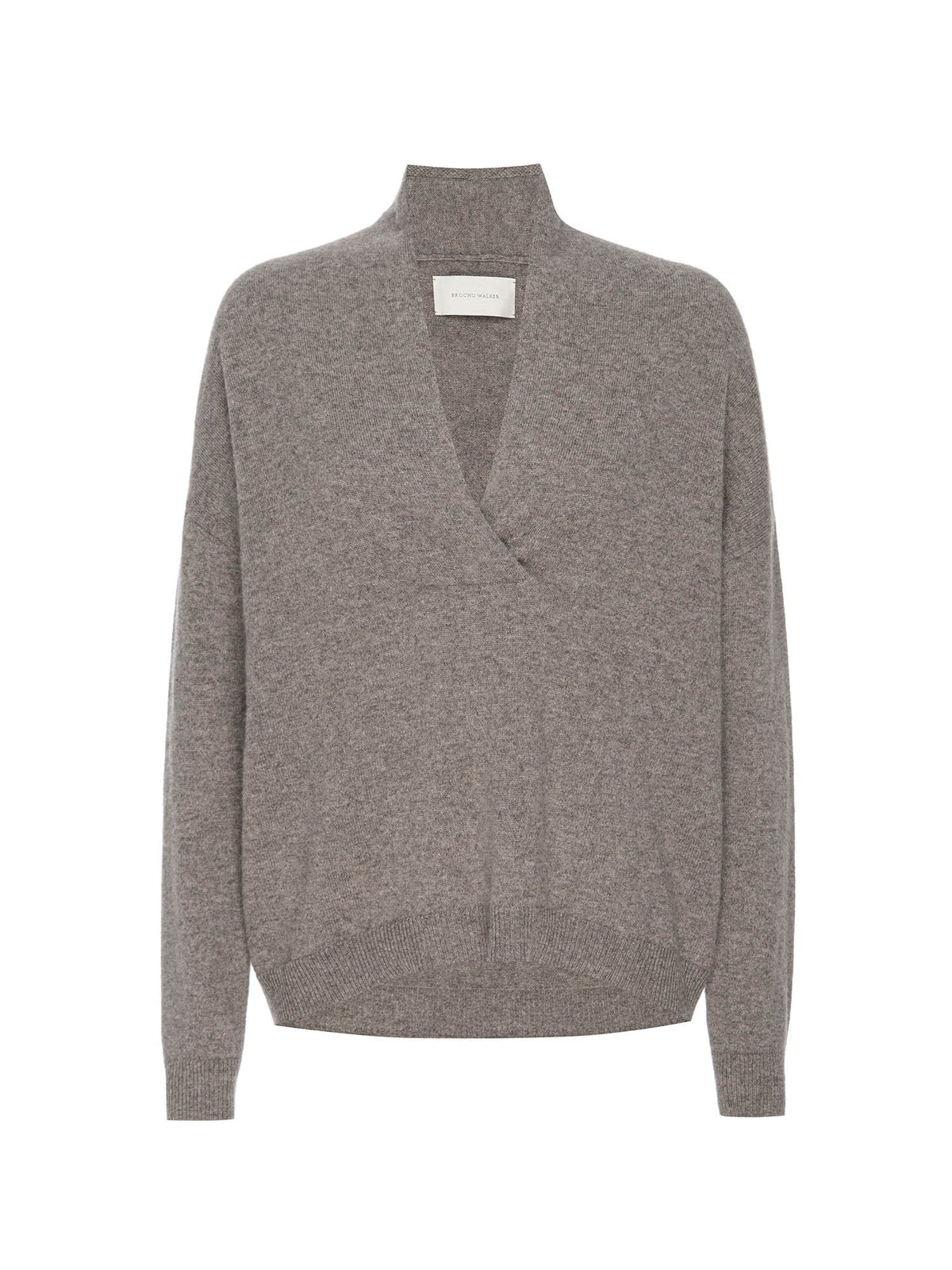 The siena wrap neck cashmere pullover