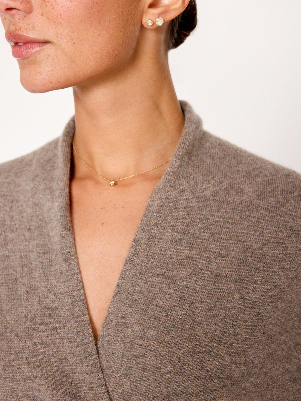 The siena wrap neck cashmere pullover