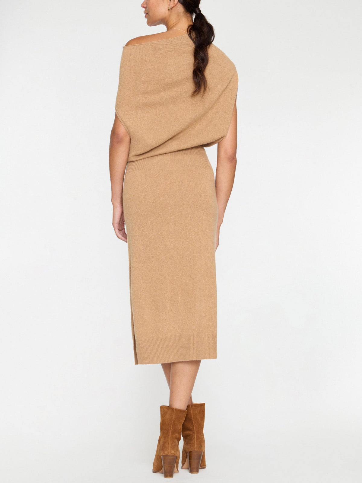 The lori sleeveless cashmere dress