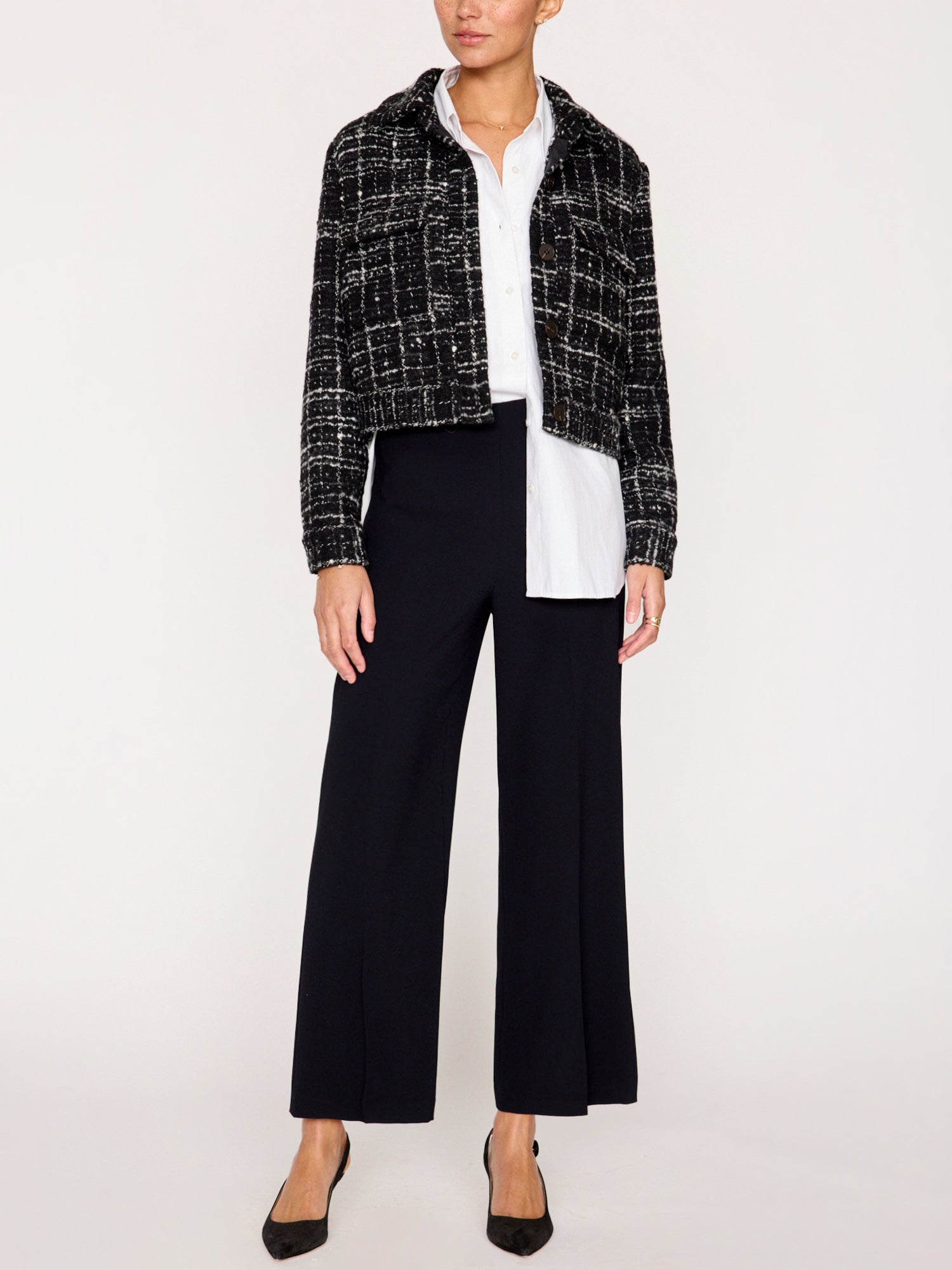 The tweed cropped jacket