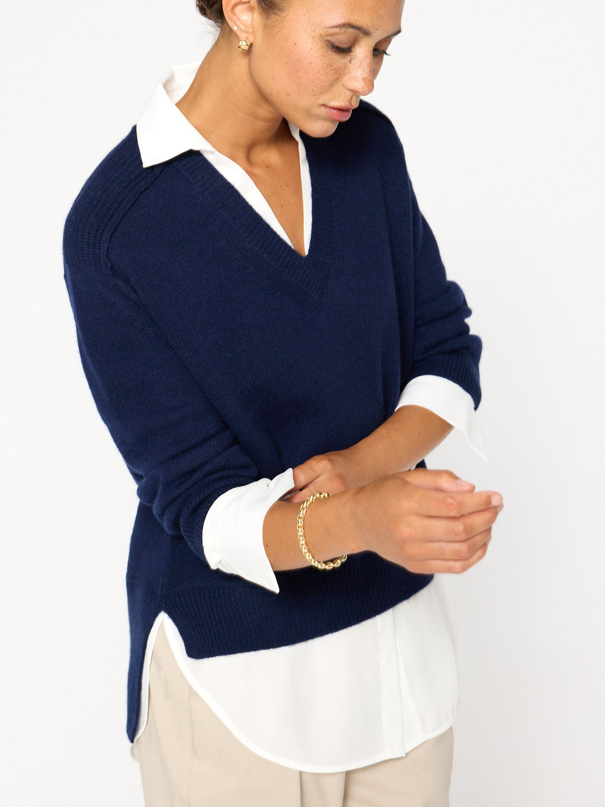 The looker layered v-neck