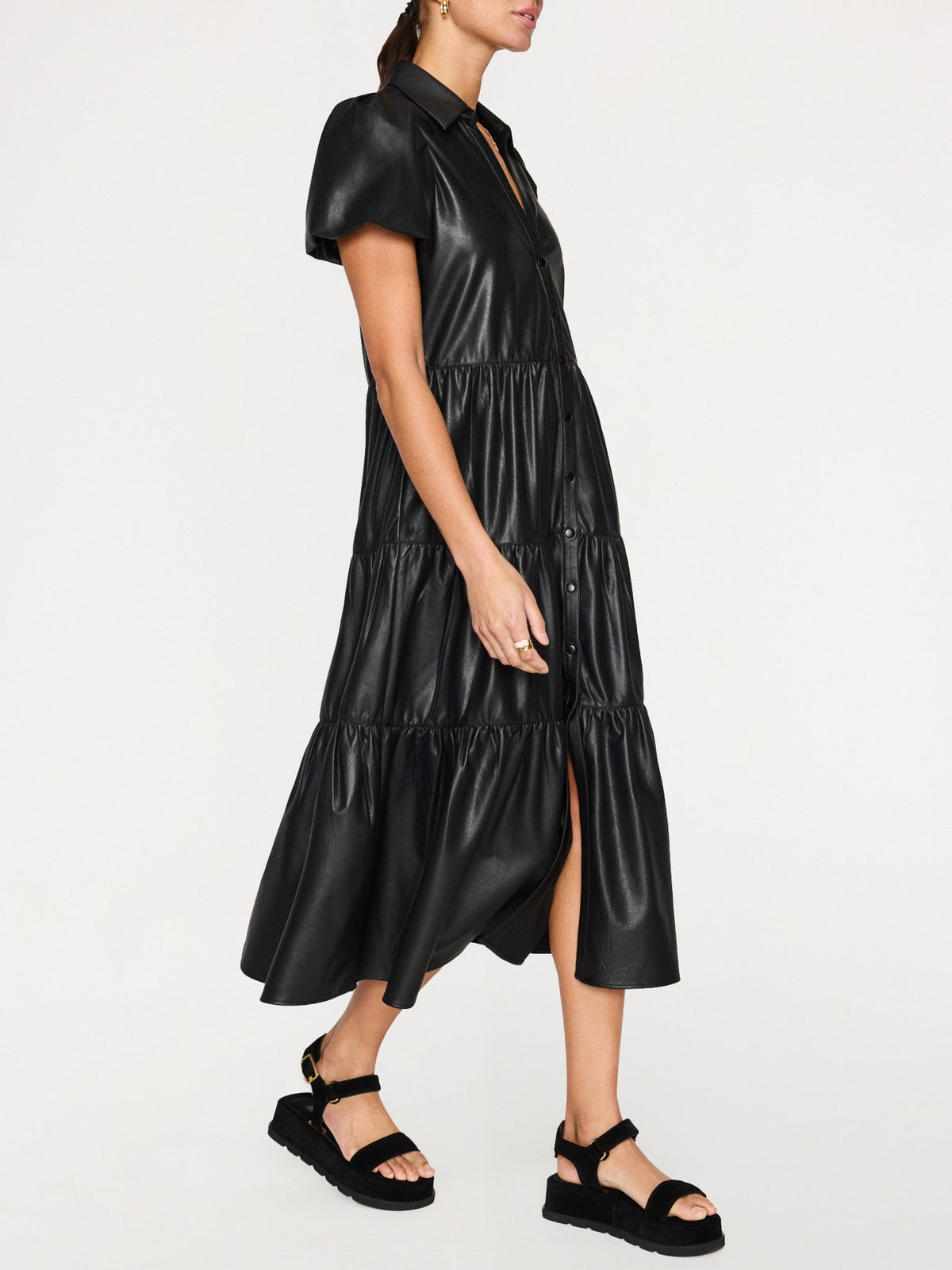 The havana vegan leather dress